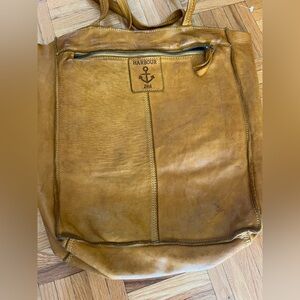 Harbour 2nd Men's Tan Leather Backpack